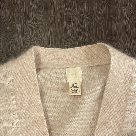 H&M | Marled Wool & Alpaca Blend Cardigan - Light Beige Pink - Picture 7 of 10